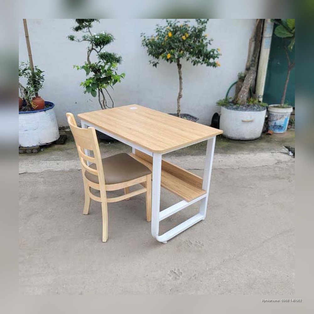 Combo bộ bàn học 1m kết hợp ghế Cabin giá ưu đãi tại Rynkahome