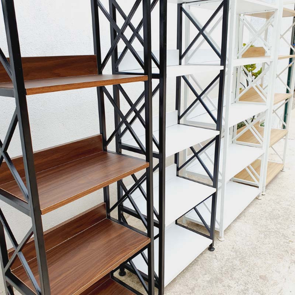 Kệ sách khung sắt rộng 50cm, Cao 3,4,5 tầng