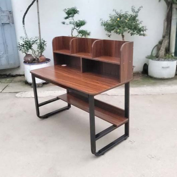 Bàn giá sách 1m2, Khung sắt chữ U, Gỗ MDF chống trầy - Trang 1