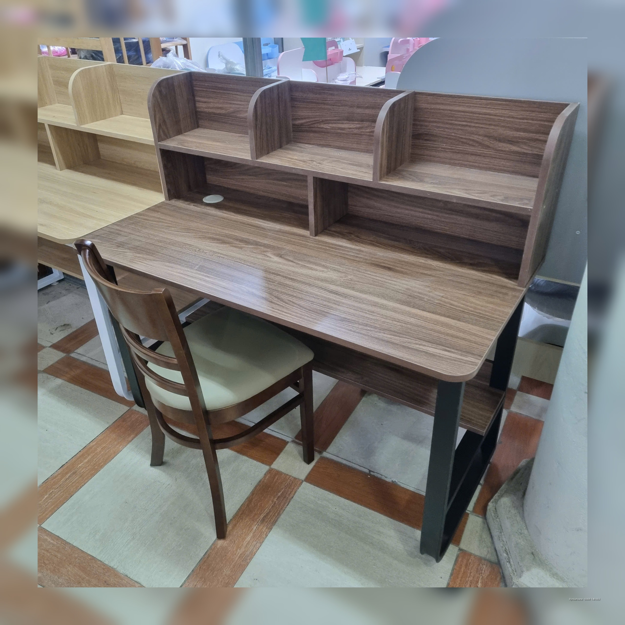 Bàn Học + Bàn Làm Việc 1m2 Không Hộc Tủ Màu Óc Chó