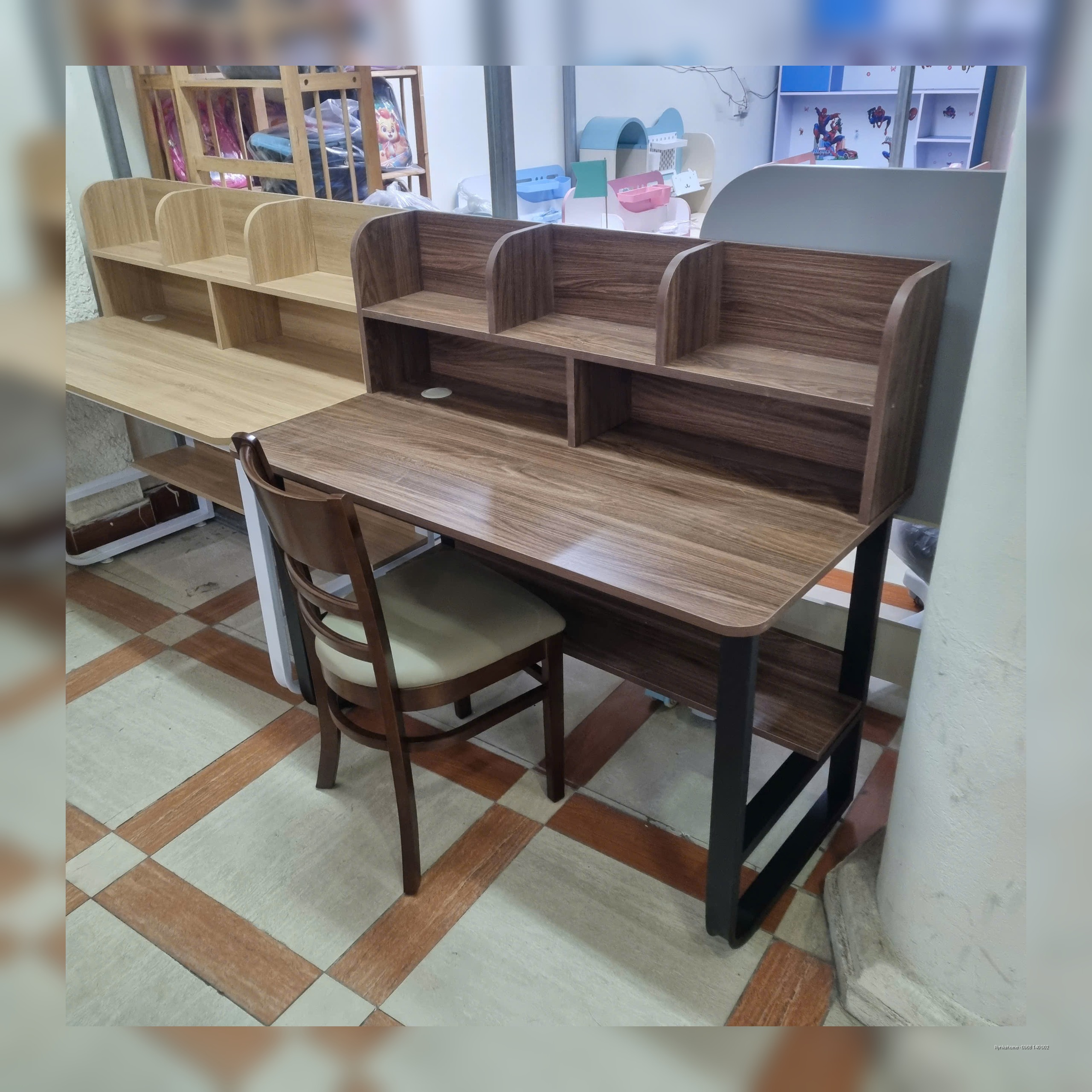 Bàn Học + Bàn Làm Việc 1m2 Không Hộc Tủ Màu Óc Chó