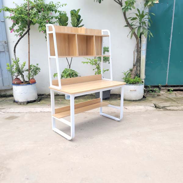 Bàn học giá sách khung sắt 1m, Kích thước 60x100x167cm, Sơn tĩnh điện - Trang 1