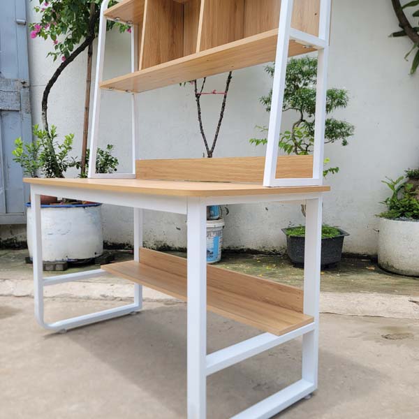 Bàn học giá sách khung sắt 1m, Kích thước 60x100x167cm, Sơn tĩnh điện - Trang 1