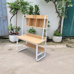 Bàn học giá sách khung sắt 1m, Kích thước 60x100x167cm, Sơn tĩnh điện - Trang 1