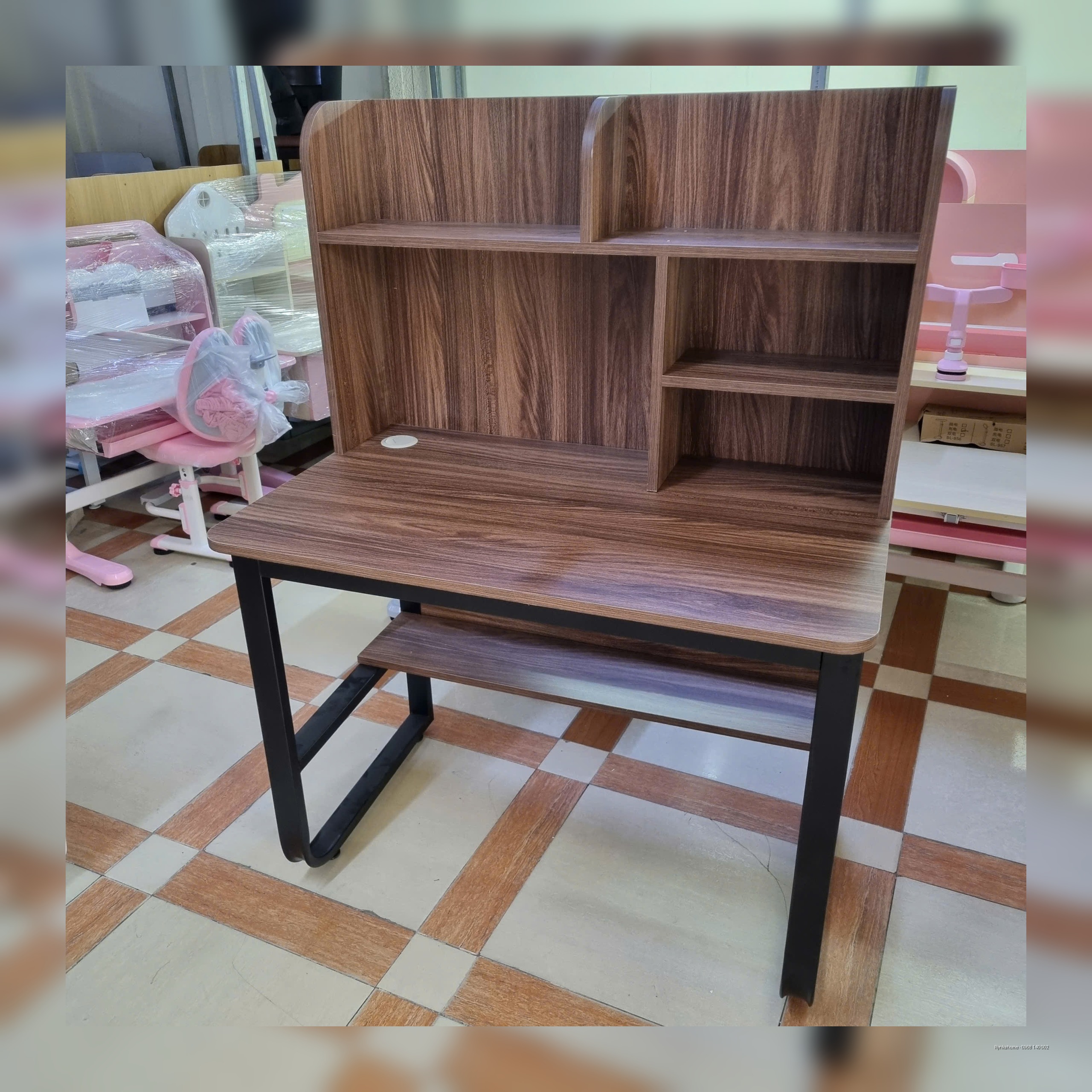 Bàn Học + Kết hợp Bàn Làm Việc Giá Sách Cao