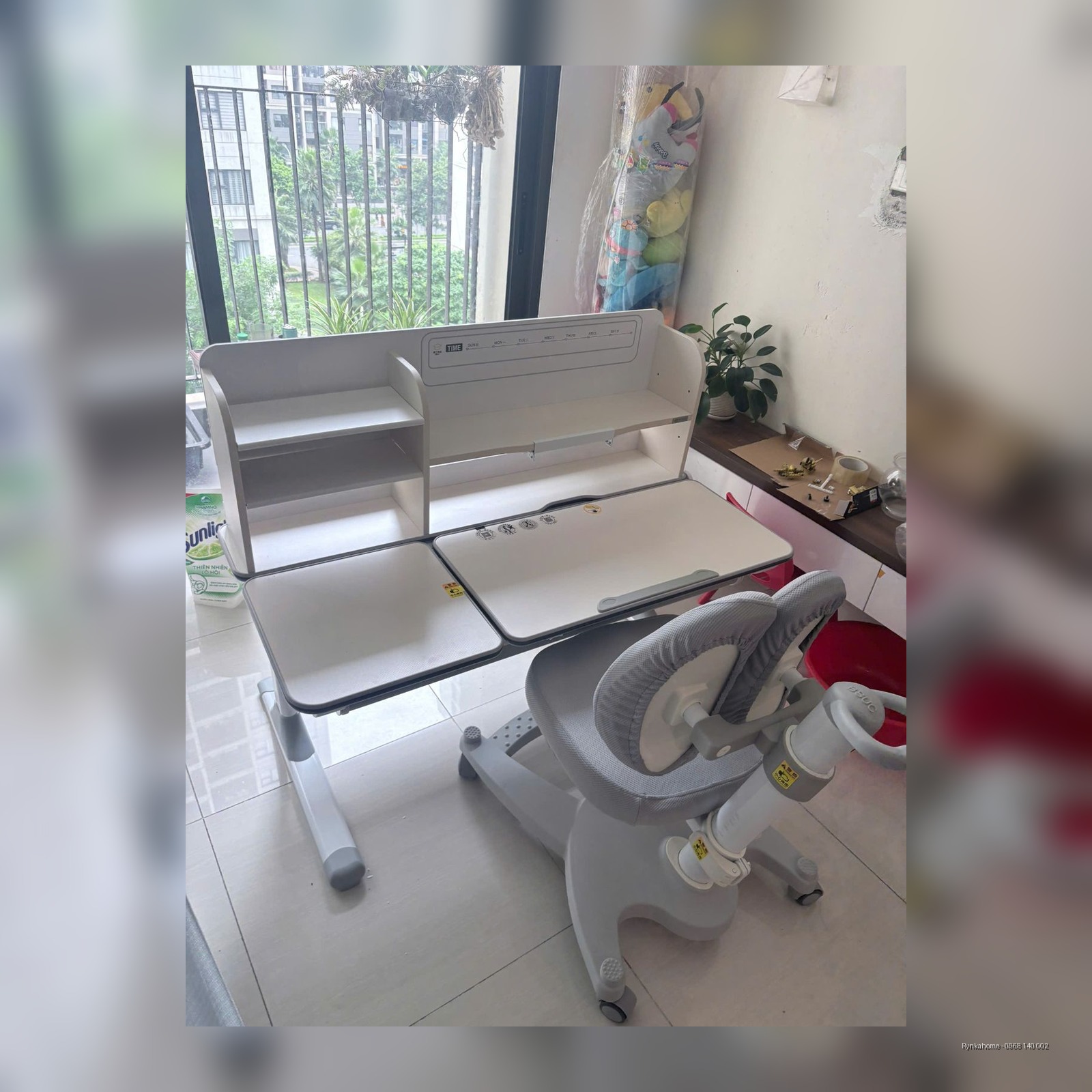 Bàn học thông minh rộng 1m2 YX-12001 ghế DA-618V1