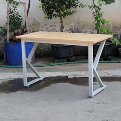 Bàn chân sắt chữ K, Rộng 1m, 1m2 cao 75cm, Tháo lắp tiện lợi - Trang 1