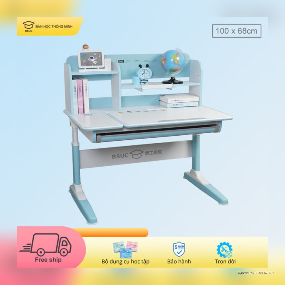 Bộ bàn học sinh thông minh cho bé DA-60080T1 ghế DC-2060v1