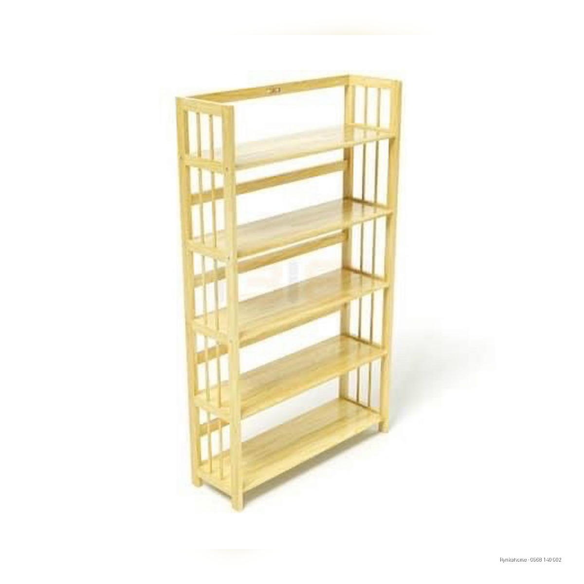 Kệ sách gỗ cao su 5 tầng x 65cm