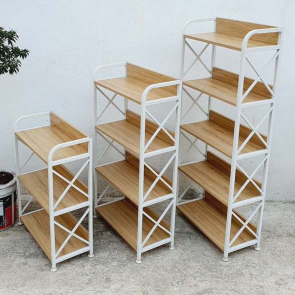 Kệ sách khung sắt rộng 50cm, Cao 3,4,5 tầng