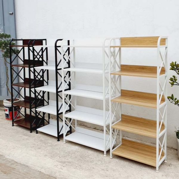 Kệ sách khung sắt rộng 50cm, Cao 3,4,5 tầng